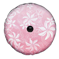 Tiare Tahiti Spare Tire Cover Pink Polynesia Motifs - Polynesian Pride