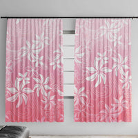 Tiare Tahiti Window Curtain Pink Polynesia Motifs - Polynesian Pride