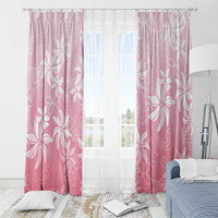 Tiare Tahiti Window Curtain Pink Polynesia Motifs - Polynesian Pride