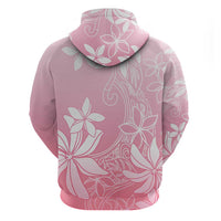Tiare Tahiti Zip Hoodie Pink Polynesia Motifs - Polynesian Pride