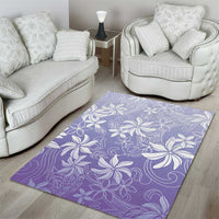 Tiare Tahiti Area Rug Purple Polynesia Motifs - Polynesian Pride