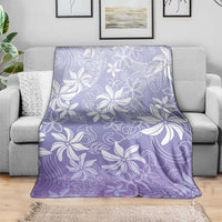 Tiare Tahiti Blanket Purple Polynesia Motifs - Polynesian Pride