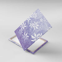 Tiare Tahiti Canvas Wall Art Purple Polynesia Motifs LT05 With Frame Purple - Polynesian Pride