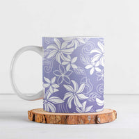 Tiare Tahiti Ceramic Mug Purple Polynesia Motifs - Polynesian Pride