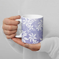 Tiare Tahiti Ceramic Mug Purple Polynesia Motifs - Polynesian Pride