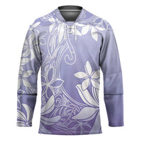 Tiare Tahiti Hockey Jersey Purple Polynesia Motifs LT05 Unisex Purple - Polynesian Pride