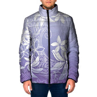 Tiare Tahiti Padded Jacket Purple Polynesia Motifs LT05 Men Purple - Polynesian Pride