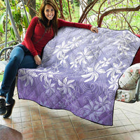 Tiare Tahiti Quilt Purple Polynesia Motifs - Polynesian Pride