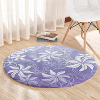 Tiare Tahiti Round Carpet Purple Polynesia Motifs - Polynesian Pride