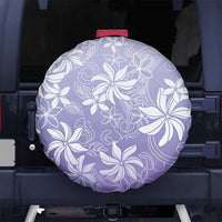 Tiare Tahiti Spare Tire Cover Purple Polynesia Motifs - Polynesian Pride