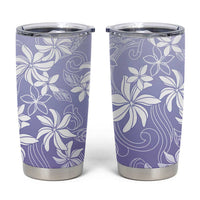 Tiare Tahiti Tumbler Cup Purple Polynesia Motifs - Polynesian Pride