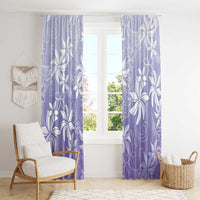 Tiare Tahiti Window Curtain Purple Polynesia Motifs - Polynesian Pride