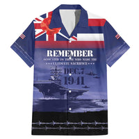 Hawaii Pearl Harbor Remembrance Day Family Matching Mermaid Dress and Hawaiian Shirt Flag Style