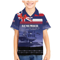 Hawaii Pearl Harbor Remembrance Day Family Matching Mermaid Dress and Hawaiian Shirt Flag Style