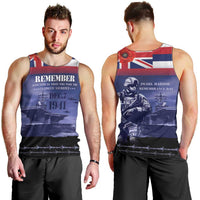 Hawaii Pearl Harbor Remembrance Day Men Tank Top Flag Style LT05 - Polynesian Pride