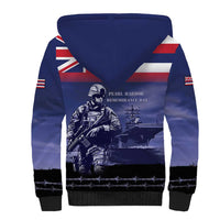 Hawaii Pearl Harbor Remembrance Day Sherpa Hoodie Flag Style LT05 - Polynesian Pride