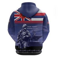Hawaii Pearl Harbor Remembrance Day Zip Hoodie Flag Style