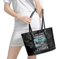 Pearl Harbor Remembrance Day Leather Tote Bag We Will Always Remember LT05 - Polynesian Pride