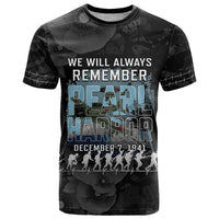 Personalized Pearl Harbor Remembrance Day T Shirt We Will Always Remember LT05 Black - Polynesian Pride