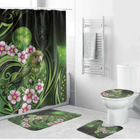 New Zealand Aotearoa Kakapo Bathroom Set Maori Pattern With Manuka Galaxy Style - Polynesian Pride