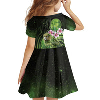New Zealand Aotearoa Kakapo Family Matching Mermaid Dress and Hawaiian Shirt Maori Pattern With Manuka Galaxy Style - Polynesian Pride