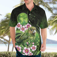 New Zealand Aotearoa Kakapo Hawaiian Shirt Maori Pattern With Manuka Galaxy Style LT05 - Polynesian Pride