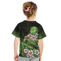 New Zealand Aotearoa Kakapo Kid T Shirt Maori Pattern With Manuka Galaxy Style LT05 - Polynesian Pride