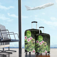 New Zealand Aotearoa Kakapo Luggage Cover Maori Pattern With Manuka Galaxy Style - Polynesian Pride