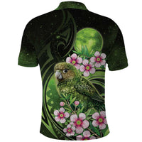 New Zealand Aotearoa Kakapo Polo Shirt Maori Pattern With Manuka Galaxy Style LT05 - Polynesian Pride