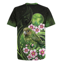 New Zealand Aotearoa Kakapo Rugby Jersey Maori Pattern With Manuka Galaxy Style LT05 - Polynesian Pride