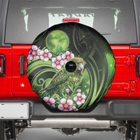 New Zealand Aotearoa Kakapo Spare Tire Cover Maori Pattern With Manuka Galaxy Style - Polynesian Pride