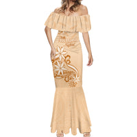Personalised New Zealand Auckland Folk Festival Mermaid Dress Vintage Style LT05 - Polynesian Pride