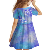 Couple Blue Sea Turtle Heart Love Family Matching Off Shoulder Long Sleeve Dress and Hawaiian Shirt LT05 - Polynesian Pride