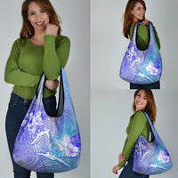 Couple Blue Sea Turtle Heart Love Grocery Bag