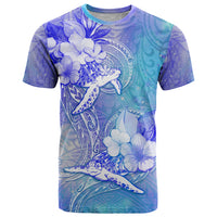 Couple Blue Sea Turtle Heart Love T Shirt LT05 Blue - Polynesian Pride