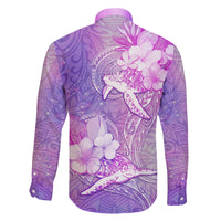 Couple Sea Turtle Love Give Us A Fairytale Family Matching Long Sleeve Bodycon Dress and Hawaiian Shirt LT05 - Polynesian Pride