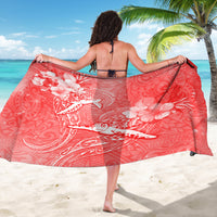 Polynesia Sea Turtle Couple Sarong Happy Valentine Day Red LT05 - Polynesian Pride