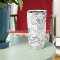 Polynesia Sea Turtle Couple Tumbler Cup Happy Valentine Day White LT05 - Polynesian Pride