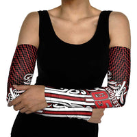 Custom Aotearoa Ngapuhi Arm Sleeves Maori Tribal Pattern Mix Poutama LT05 - Polynesian Pride
