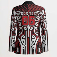 Custom Aotearoa Ngapuhi Blazer Maori Tribal Pattern Mix Poutama LT05 - Polynesian Pride
