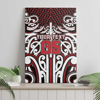 Custom Aotearoa Ngapuhi Canvas Wall Art Maori Tribal Pattern Mix Poutama LT05 - Polynesian Pride