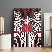 Custom Aotearoa Ngapuhi Canvas Wall Art Maori Tribal Pattern Mix Poutama LT05 - Polynesian Pride