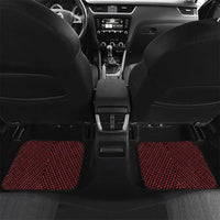 Custom Aotearoa Ngapuhi Car Mats Maori Tribal Pattern Mix Poutama LT05 Set 2pcs - Back Red - Polynesian Pride