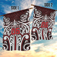 Custom Aotearoa Ngapuhi Garden Flag Maori Tribal Pattern Mix Poutama LT05 - Polynesian Pride
