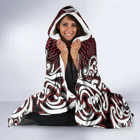 Custom Aotearoa Ngapuhi Hooded Blanket Maori Tribal Pattern Mix Poutama LT05 - Polynesian Pride