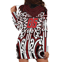 Custom Aotearoa Ngapuhi Hoodie Dress Maori Tribal Pattern Mix Poutama LT05 - Polynesian Pride