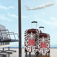Custom Aotearoa Ngapuhi Luggage Cover Maori Tribal Pattern Mix Poutama LT05 - Polynesian Pride