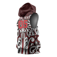 Custom Aotearoa Ngapuhi Sleeveless Hoodie Maori Tribal Pattern Mix Poutama LT05 - Polynesian Pride