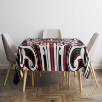 Custom Aotearoa Ngapuhi Tablecloth Maori Tribal Pattern Mix Poutama LT05 - Polynesian Pride