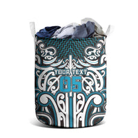 Custom Aotearoa Ngati Porou Laundry Basket Maori Tribal Pattern Mix Poutama LT05 - Polynesian Pride